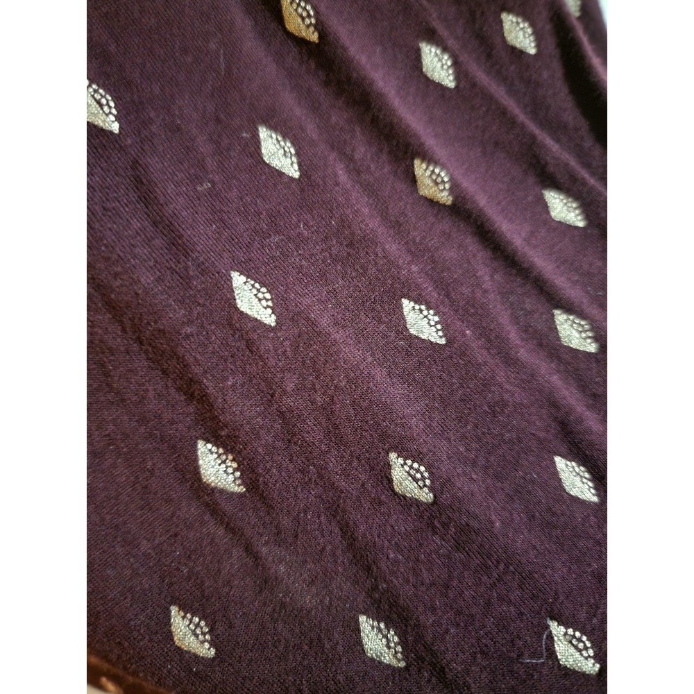 Maurices 24/7 Patterned Tee With Lattice V-Neckli… - image 4